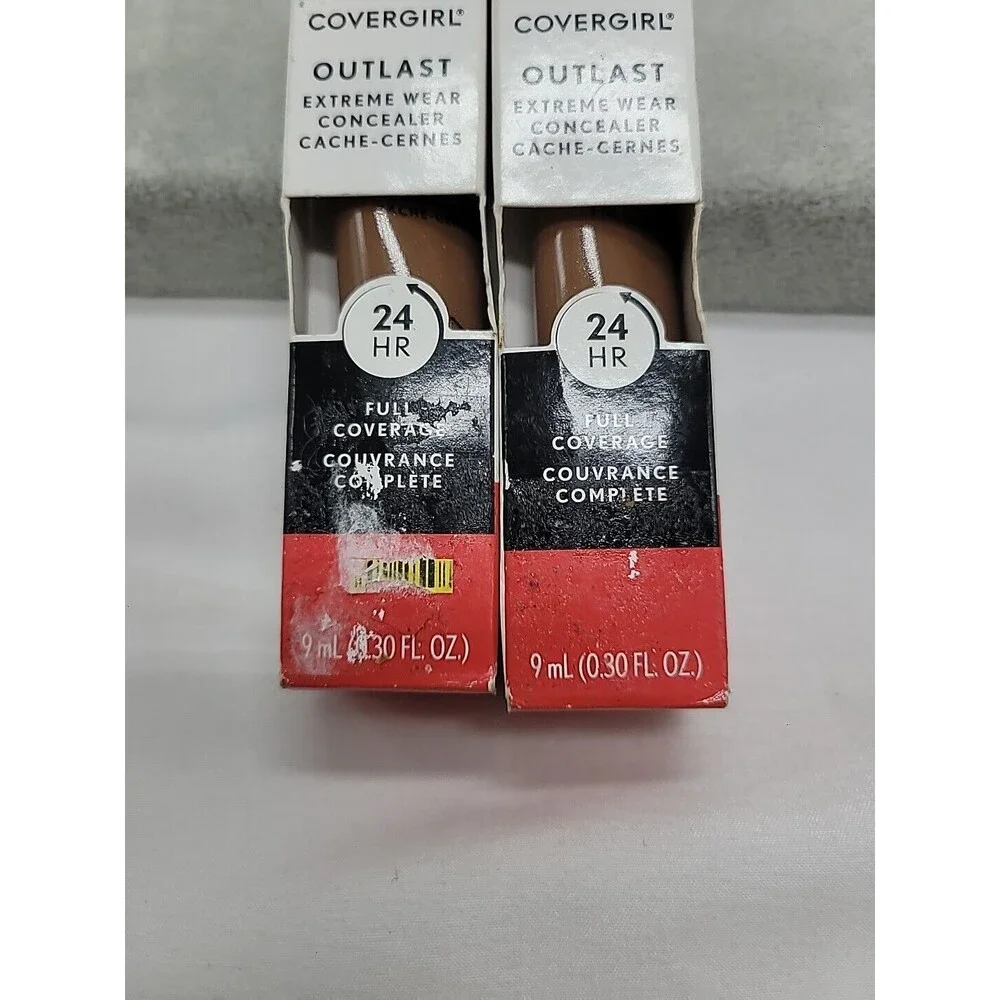 2 Covergirl Outlast Extreme Wear Concealer Deep Golden 877 Waterproof Sealed